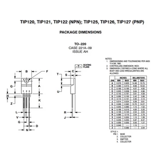 (1ตัว) TIP120 TIP122 NPN TIP127 PNP Medium-power Darlington Transistor , ทรานซิสเตอร์