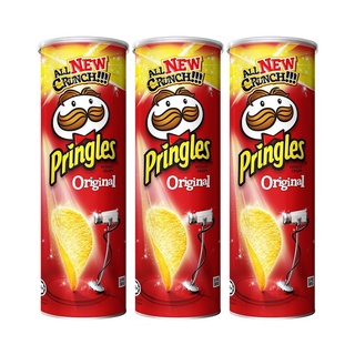 สุดยอด!✅ PRINGLES พริงเกิ้ล มันฝรั่งทอดกรอบ รสดั้งเดิม  107ก. (แพ็ค 3 กระป๋อง) 🚚พร้อมส่ง!! 💨