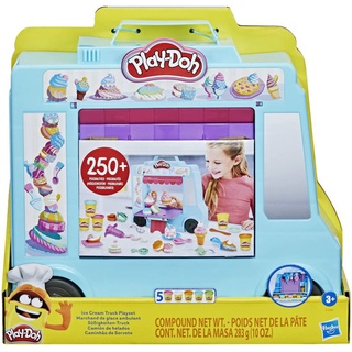 Play-Doh Ice Cream Truck Playset with 20 Tools, 5 Modeling Compound Colors