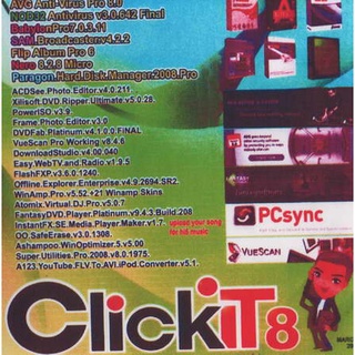 แผ่นโปรแกรมคอมพิวเตอร์ PC Click IT 8 ( 1 CD )