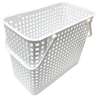 ตะกร้าผ้าเหลี่ยมหูหิ้ว G-WARE 2546 สีขาว