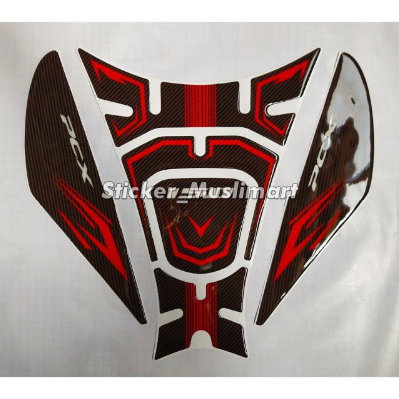 ยางนูนเงา TANKPAD Honda PCX 150 PCX การเปลี่ยนแปลงรถจักรยานยนต์