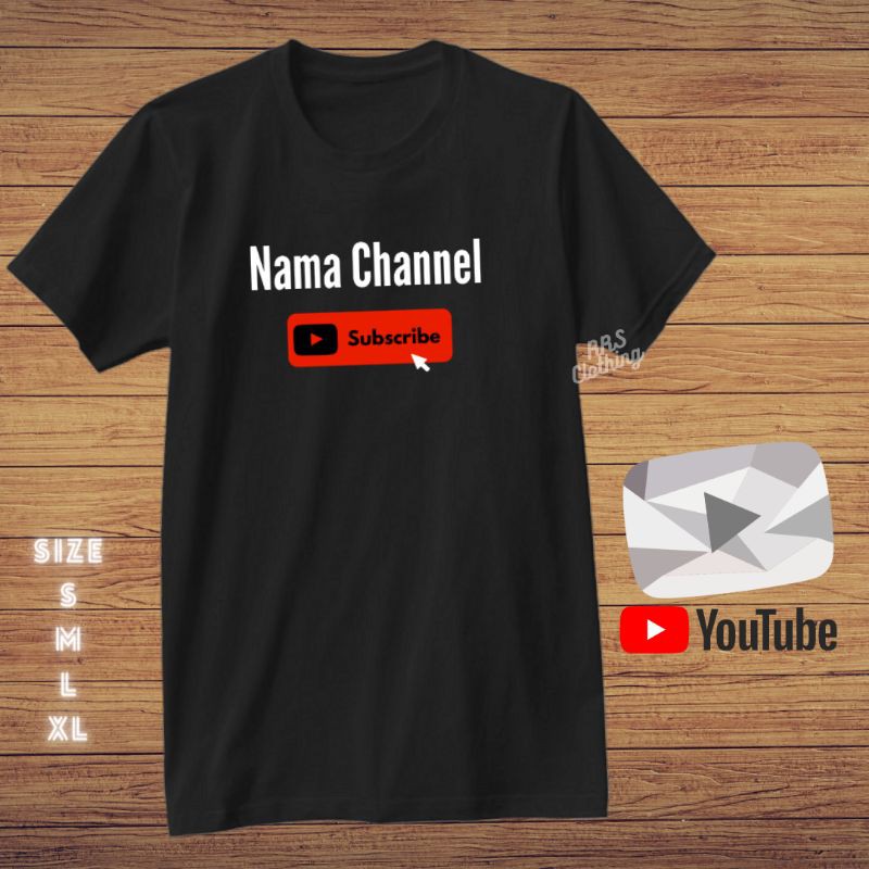 เสื้อยืด Cotton Combed 30s Youtube Youtuber Like Comment Subscribe