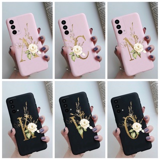 เคสโทรศัพท์มือถือ ซิลิโคนนิ่ม TPU ลายดอกไม้ ตัวอักษร สําหรับ Realme GT Master Edition RMX3360 RMX3363