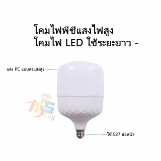 หลอดไฟLED ประหยัดพลังงาน ขั้วE27 ขนาด 45W 55W 65W 85W ⚡️คุณสมบัติ⚡️ หลอดประหยัดไฟ LED วัสดุอย่างดี PP ให้ความสว่างสูง