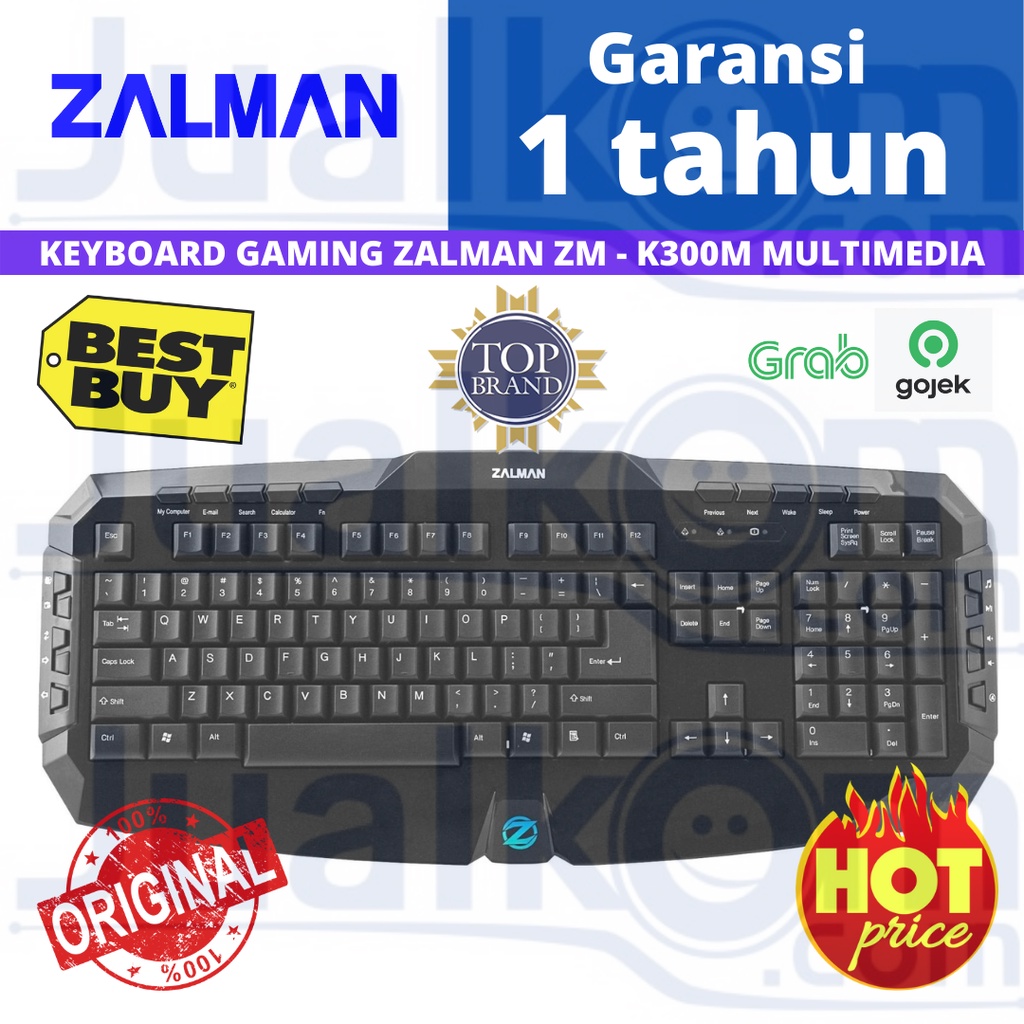 คีย์บอร์ดเกม ZALMAN ZM - K300M MULTIMEDIA