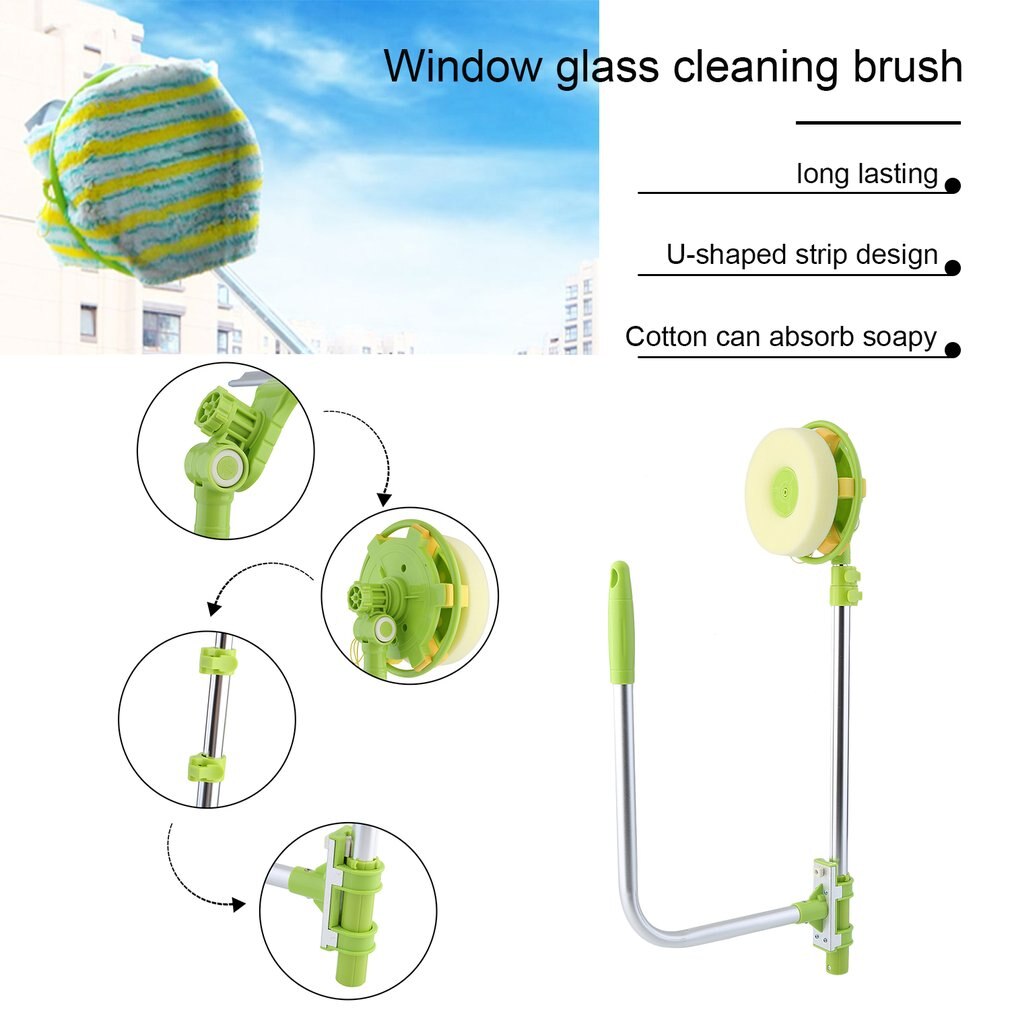 NEW Multi-Functional U Shape Telescopic High-rise Window Glass Cleaner ...