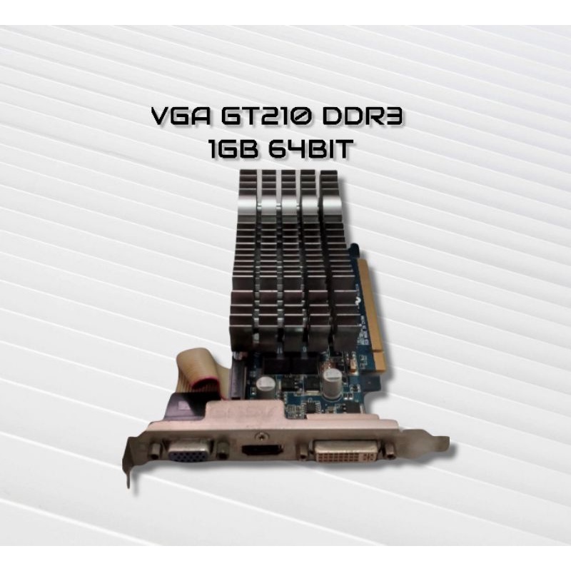 การ์ด VGA Asus GT210 1GB 64Bit