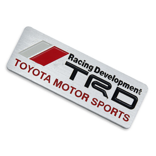 โลโก้ ติดท้าย เพลส "TRD Motor Racing" Logo TRD Motor Racing Toyota Corollar Altis, Camry, Hilux Vigo, Vios, Fortuner