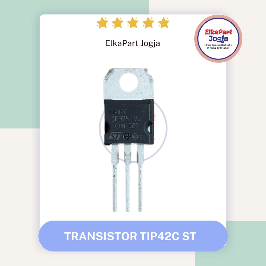 ทรานซิสเตอร์ TIP42 TIP42C ORIGINAL ST TIP ยี่ห้อ 42 TO-220