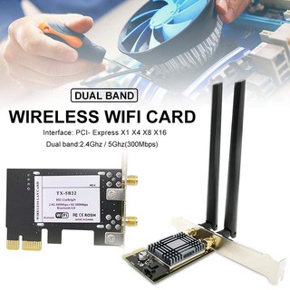 {new}N1202 AR5B22 2.4G/5G Dual Band PCIE Network Card With Bluetooth 4. ...