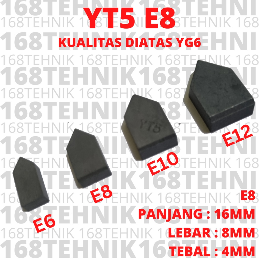 MATA WIDIA E8 CHISEL BIT / WIDIA YT5 E8 ขายปลีก / P30 E8 ขายปลีก / WIDIA YG6 E8