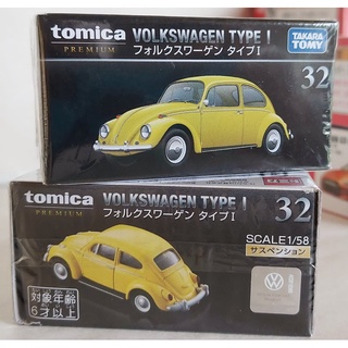 sh Takara Tomy Tomica Premium กล่องดำ 🌱 No. 32. Volkswagen Type I ่สเกล 1:58 โฟล์คสวาเกนบีทเทิล กล่องใหม่สวยในซีล