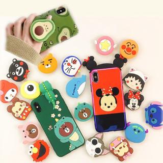 ขาตั้งโทรศัพท์มือถือลายการ์ตูนน่ารัก 3D Pop Socket Ring / Pop Sockets Ring PVC Phone Holder