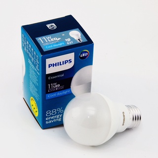 หลอด LED Bulb 11W ฝาขุ่น E27 DAYLIGHT Philips