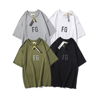 พร้อมส่ง เสื้อยืด พิมพ์ลาย FEAR OF GOD สไตล์สตรีท สีสันสดใส สไตล์แฟชั่น [M-XXL]