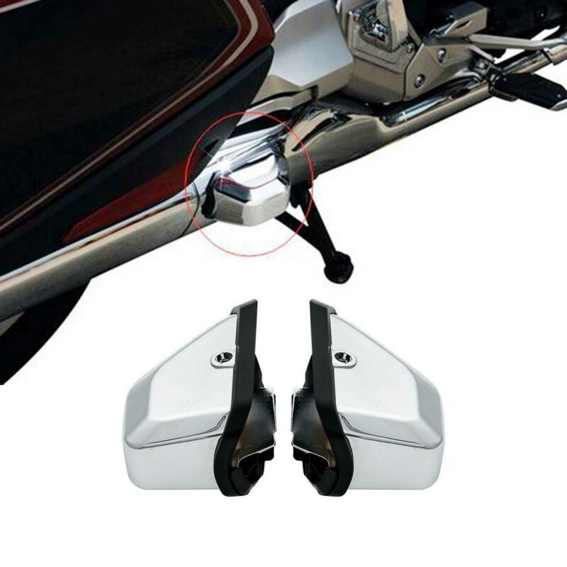 ปรับโฉม&Motorcycle Chrome Rear Saddlebag Guard Covers Protector For