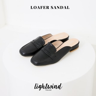 Windy Loafer Sandal รองเท้าเปิดส้น สีดำ