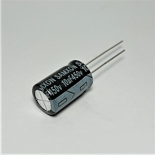 C 10uF 450V 105°C Capacitor คาปาซิเตอร์ ยี่ห้อ SAMXON