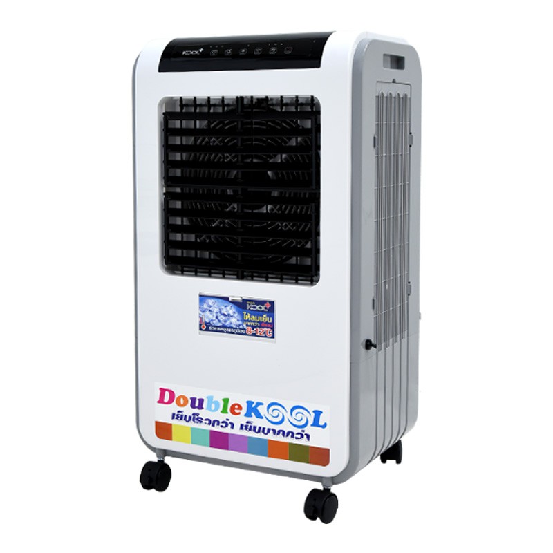 KOOL+ พัดลมไอเย็น รุ่น AC-801 แถมฟรี cooling pack 2 ชิ้น **สินค้าเกรด B** (คละสี) พัดลมไอน้ำ พัดลมไอ