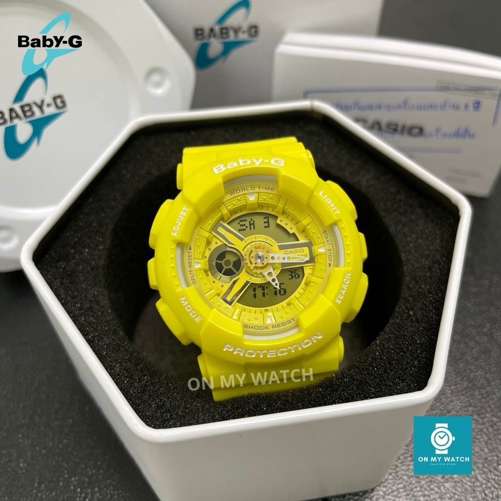 นาฬิกาข้อมือหญิง Casio Baby-G รุ่น BA-110BC-9ADR สีเหลือง