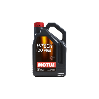 (ผลิตปี2021/API SP) 10W-40 MOTUL H-TECH100 PLUS (4 ลิตร) สำหรับเครื่องยนต์เบนซินสังเคราะห์แท้ 100% ระยะ 10,000-15,000 KM