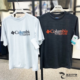 Columbia เสื้อยืดคอกลม แขนสั้น ผ้าฝ้าย เหมาะกับฤดูใบไม้ผลิ และฤดูร้อน สําหรับผู้ชาย