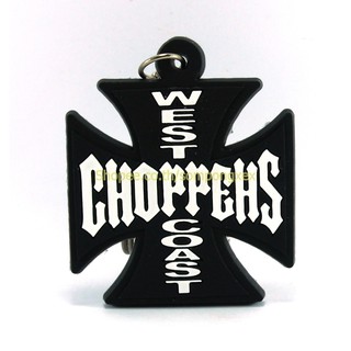 CHOPPERS WEST COAST  พวงกุญแจ ยาง เท่ๆ  ห้อยกระเป๋า  ฮิปปี้ สันติภาพ ราสต้า บ๊อบมาร์เลย์ ไม่เท่คืนได้ KCO146