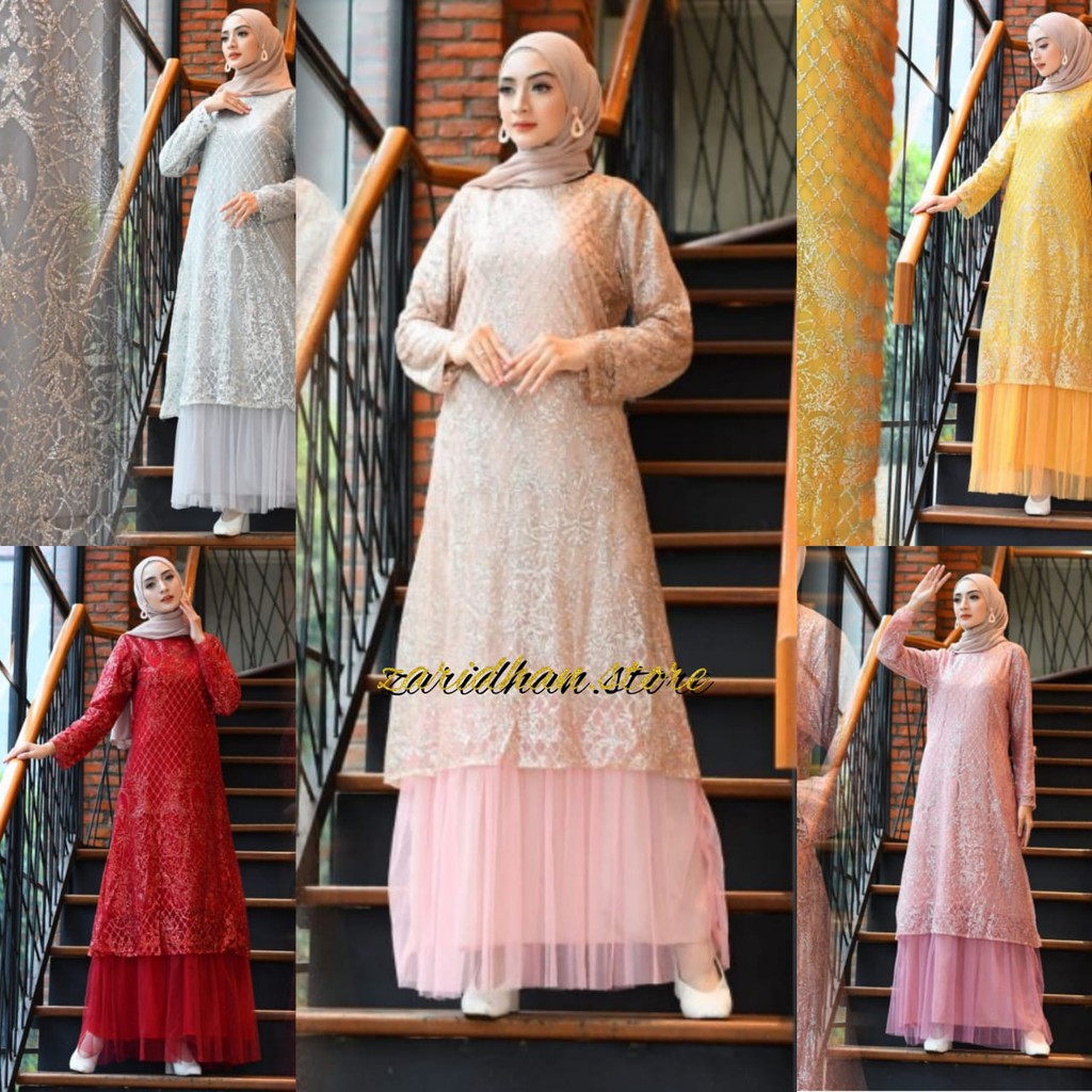 Pb//gamis AMANDA SUGAR CANDY - ชุดของขวัญปาร์ตี้ - MUSLIM FASHION - LAST MODERN WOMENS BROKEN GAMIS 