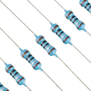 ราคาR Resistor ตัวต้านทาน 1% 1/4W 5 ชิ้น 1R 10R 100R 1k 10k 100k 1M 1.5M 2.2M 2.7M 4.7M 10M