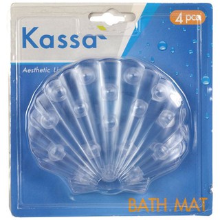 KASSA พรมกันลื่น รุ่น J-1411B-CWH (แพ็ค 4 ชิ้น) สีขาว