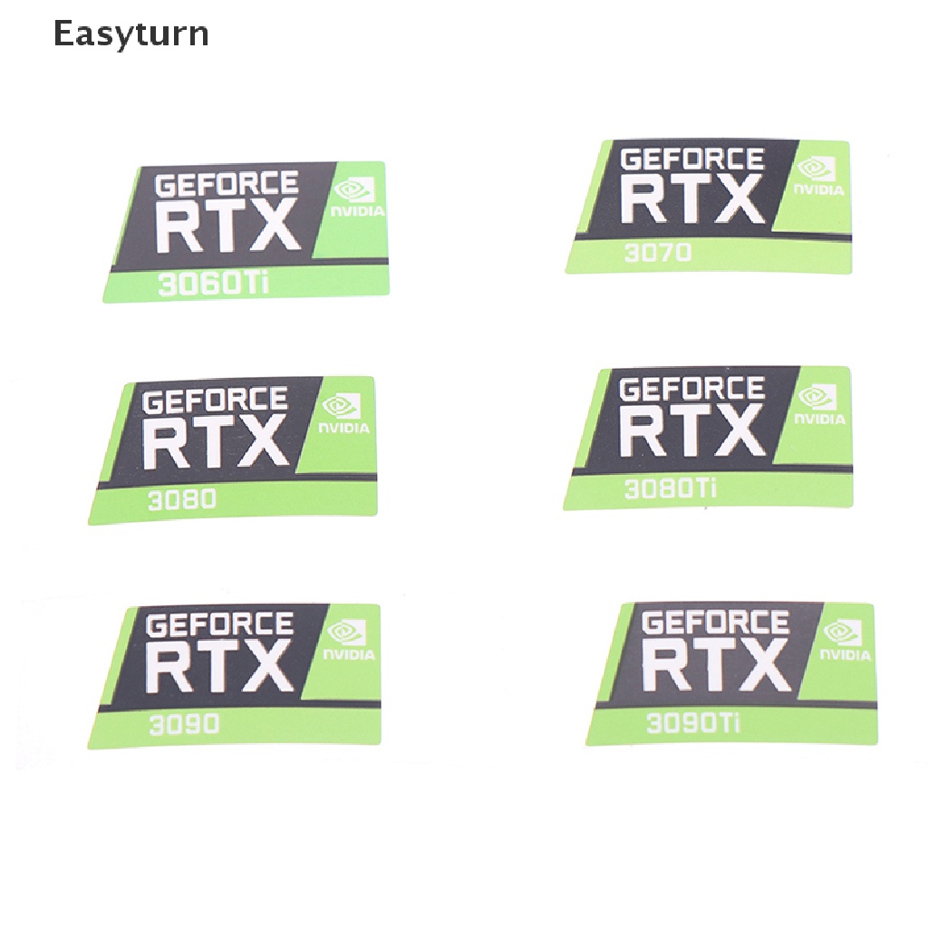 Easyturn RTX 3090TI 3080TI 3070 3060 desktop sticker laptop graphics card label TH