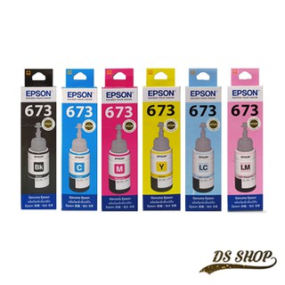 EPSON 673 BK,C,M,Y,LC,LM  น้ำหมึกเติมแท้สำหรับ EPSON L-Serie…