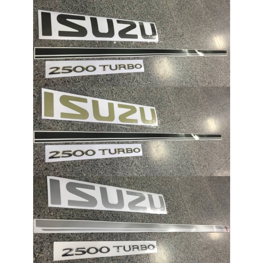 สติ๊กเกอร์ดั้งเดิมติดฝาท้าย ISUZU TFR ปี1999 เครื่อง 2500 Turbo