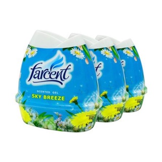 เจลปรับอากาศ FARCENT SKY BREEZE 200 ก. แพ็ก 3 ชิ้น . AIR FRESHENER GEL FARCENT SKY BREEZE 200G 3PCS