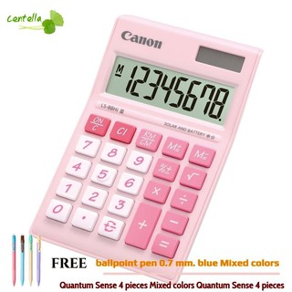 Canon LS-88Hi III Calculator Pink Free ballpoint pen 0.7 mm. blue Mixed colors Quantum Sense 4 pieces