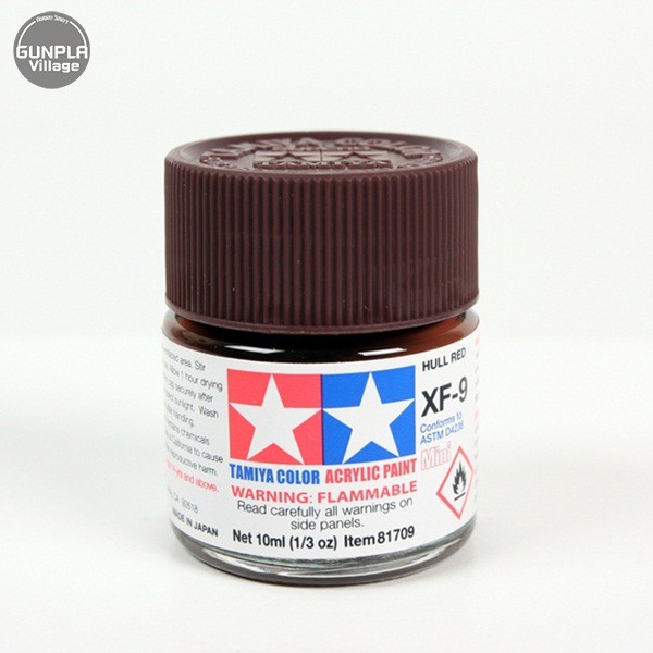 Tamiya 81709 Acrylic Mini XF-9 Hull Red 45035562 (สี)