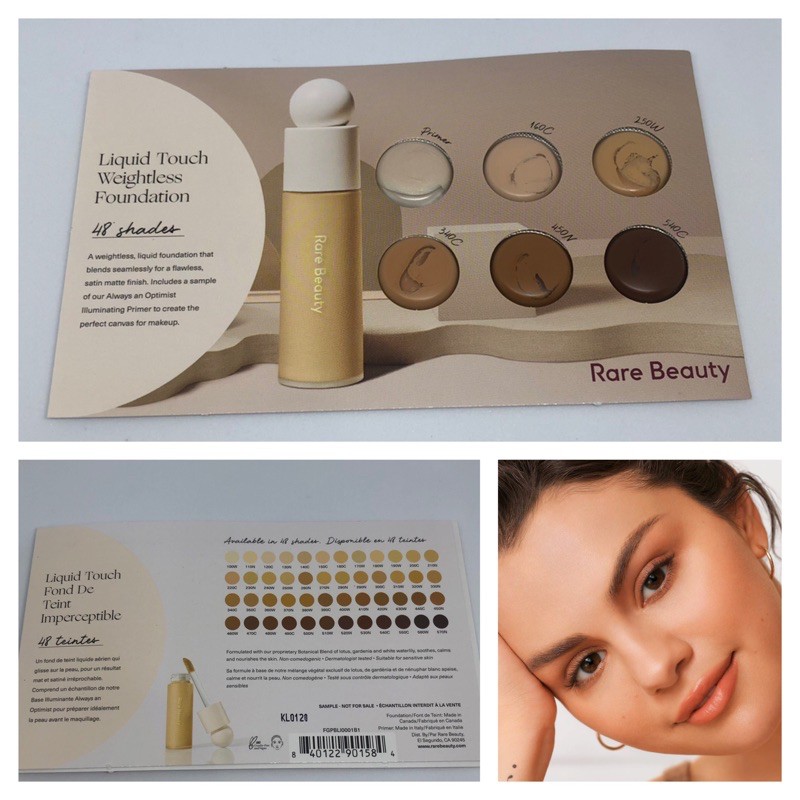 Tester : Rare Beauty by Selena Gomez Liquid Touch Weightless Foundation