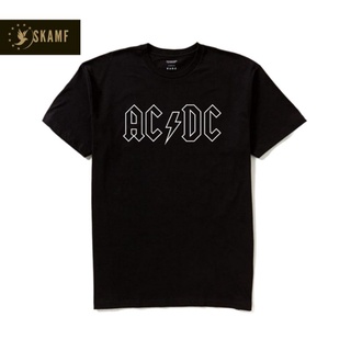 เสื้อยืดผ้าฝ้ายพิมพ์ลายขายดี เสื้อยืด พิมพ์ลาย Acdc BAND | เสื้อยืด พิมพ์ลายเพลง ACDC