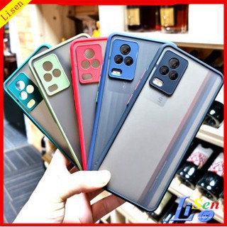 เคสขอบสีหลังด้าน สำหรับ Vivo V20 V20Pro V23 V23E V21 V17 V19 V20SE Y02 Y02A Y02T Y02S Y16 Y83 Y81 Y31 Y51 เคสกันกระแทก