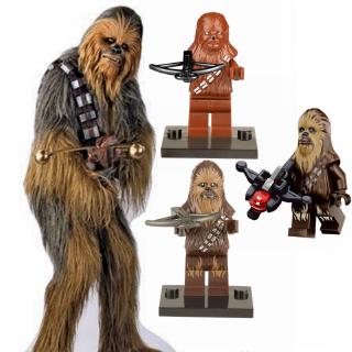 ของเล่นตัวต่อฟิกเกอร์ Chewbacca StarWars ขนาดเล็ก สําหรับเด็ก