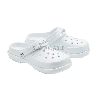 22A Sustainable รองเท้าแตะหัวโต PEKA สีขาว รองเท้าพยาบาล รัดส้น เปิดส้น รองเท้าผู้หญิง รองเท้าทำงาน ไปวัด รองเท้าผู้ชาย