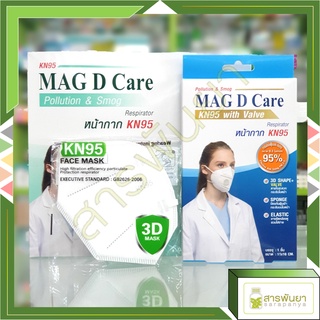 หน้ากากอนามัย KN95, KN95มีวาวล์  MAG D Care