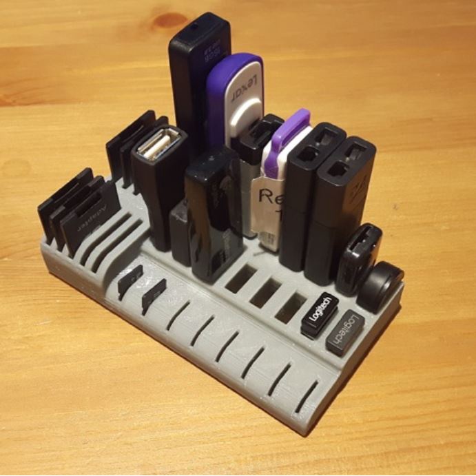 USB Holder micro SD และ SD Card ที่เก็บโต๊ะทํางาน
