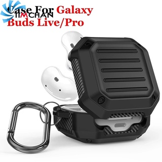 Earphone Protective Cover For Samsung Galaxy Buds Live Pro With Hook / TPU Anti-fall Shockproof Earphone Case