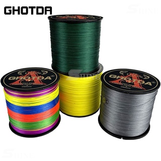 ตกปลา ghotda 12เส้นถัก PE สายการประมง300เมตร500เมตรสายการประมงที่แข็งแกร่ง M ultifilament ทนทานสายการประมง pesca