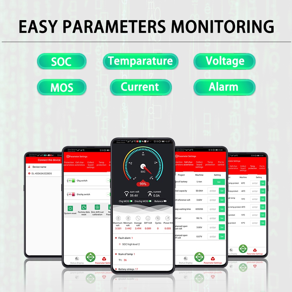 Smart BMS LiFePO4 3S 4S 6S 7S 8S 10S 12S 13S 14S 15S 16S 17S 20S 24S 3 ...