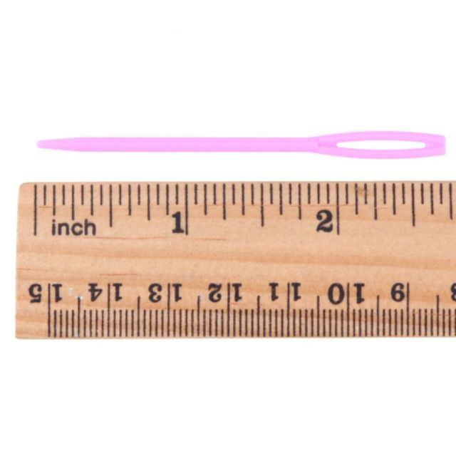 🇹🇭⭕W เข็มเย็บไหมพรมพลาสติก(คละสี) โครเชต์ ร้อยเชือก ยางยืด(C32) - รูปที่ 2