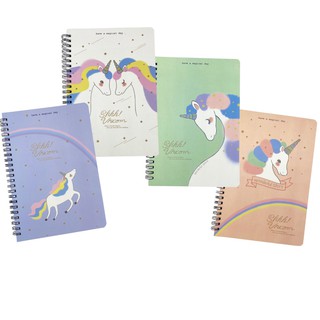 สมุดโน้ตขนาด A5 ลายยูนิคอร์น Unicorn A5  Notebook Stationery Office School Supplier