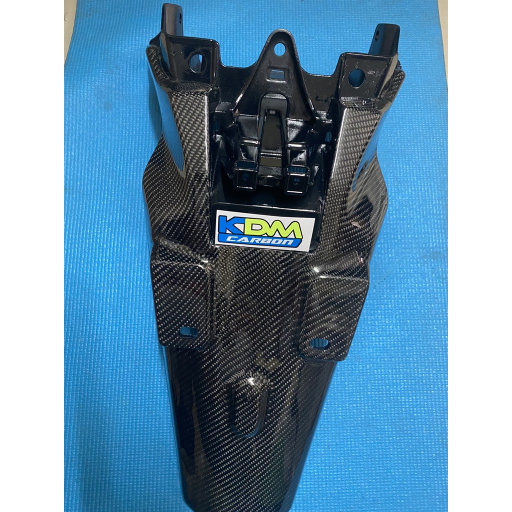 บังโคลนท้าย PCX2018-2019 หุ้มคาร์บอนแท้ๆลาย2 ชิ้นงานแท้0 พร้อมของแถมทางร้าน